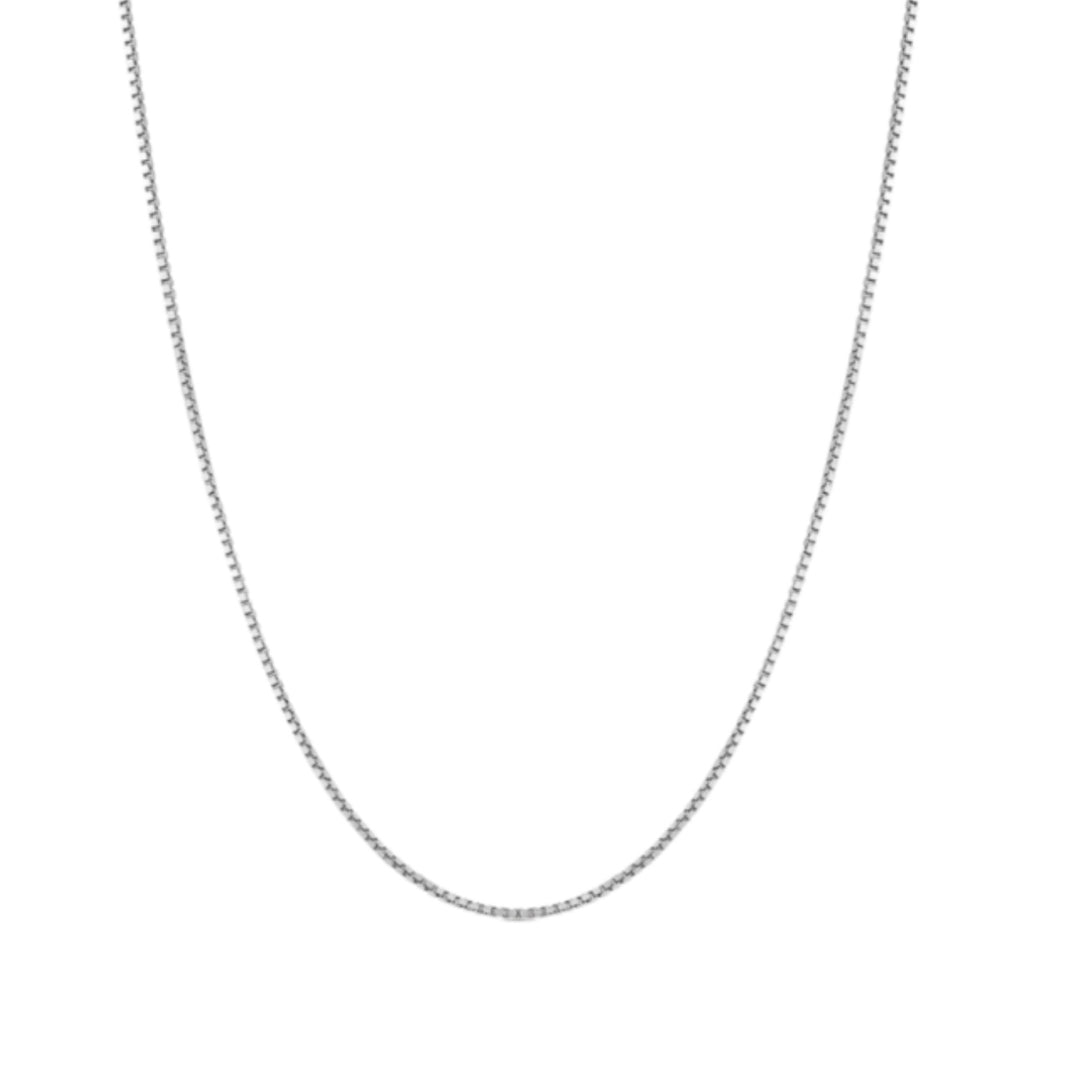 CORRENTE VENEZIANA V12 DIAMANTADA DE PRATA 45 CM